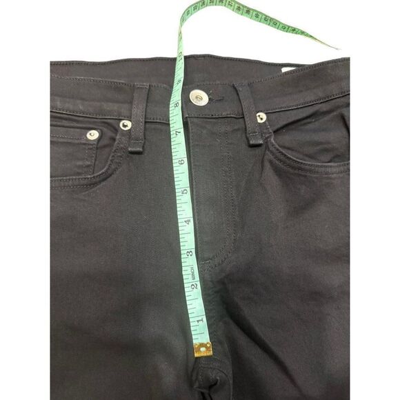 Rag & Bone Black Ankle Skinny Jeans Sz 28 Raw Hem EUC - Picture 3 of 10